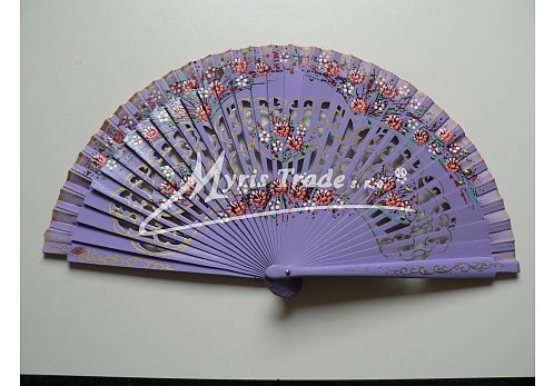 luxusní vějíř - fialový