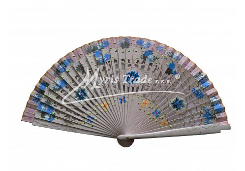 luxusní vějíř - světle růžový