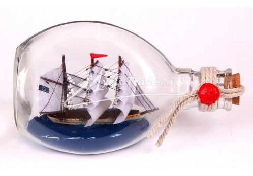 lodička v láhvi - střední