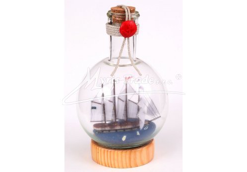 lodička v láhvi - velká