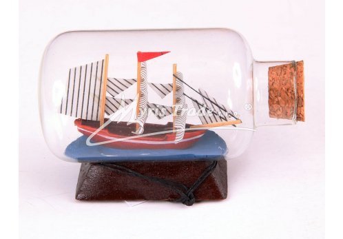 lodička v láhvi - mini