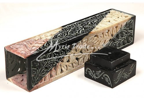 stojan na vonné tyčinky, dvoubarevný - 28 cm