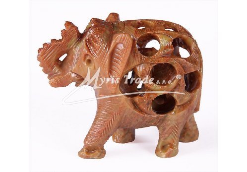 slon vyřezávaný, leštěný - 5 cm