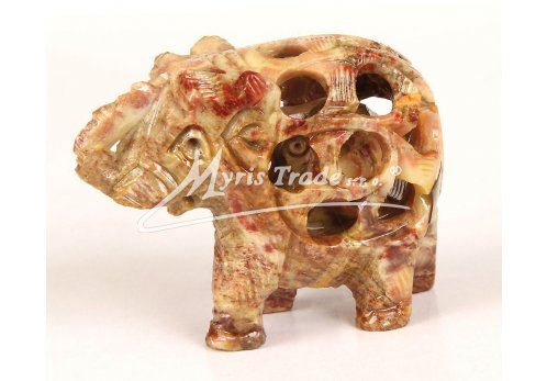 slon vyřezávaný, leštěný - 5 cm