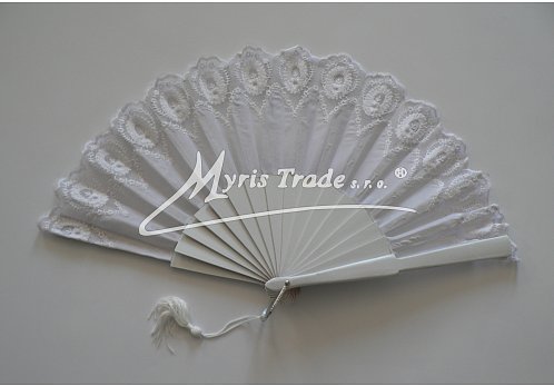 vějíř svatební s krajkou