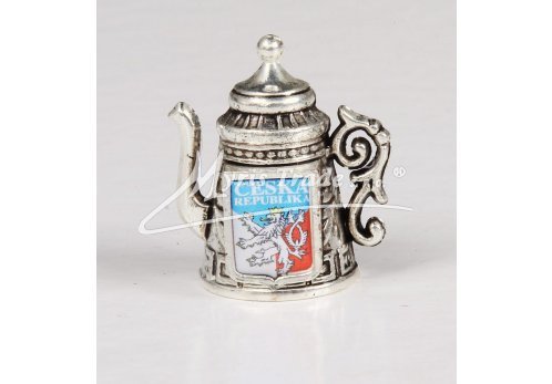 náprstek - čajová konvička, s motivem ČR
