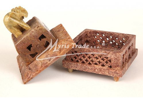 stojánek/dóza na františky se slonem - čtverec