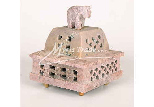 stojánek/dóza na františky se slonem - čtverec