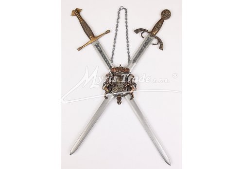 závěs na mečíky - šedý