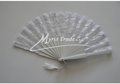 vějíř svatební s krajkou