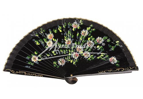 vějíř - menší, černý