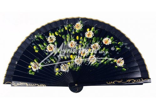 vějíř - menší, tmavě modrý