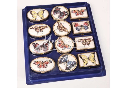 klasická kulatá lékovka - motýl