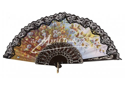 vějíř - klasický, černý