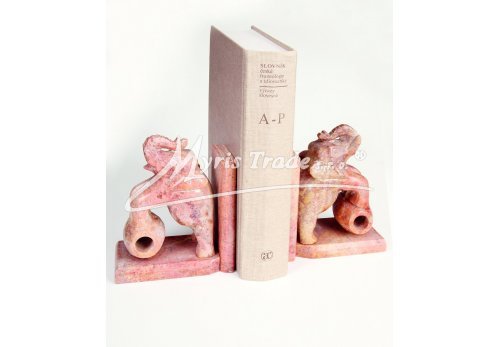zarážka na knihy - slon na soudku