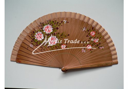 vějíř - oboustranný, světle hnědý