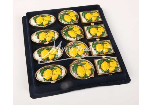 klasická oválná lékovka - citrony