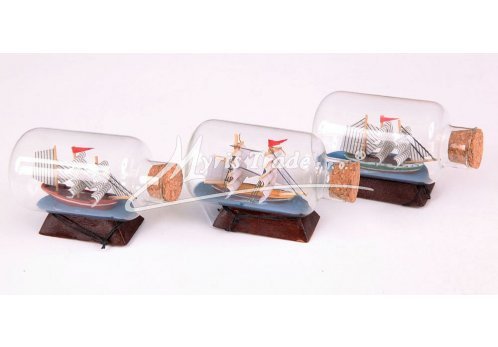 lodička v láhvi - mini