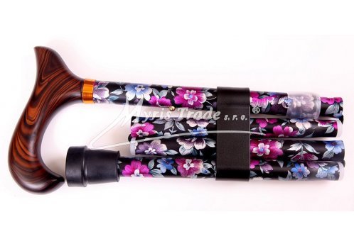 skládací nastavitelná hůl