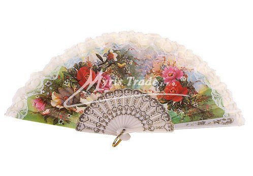 vějíř - klasický, bílý