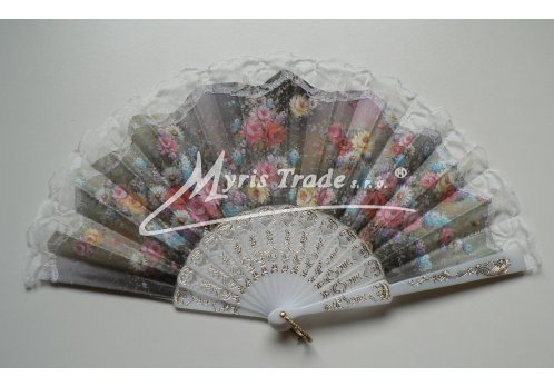 vějíř - klasický, bílý