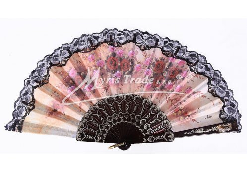 vějíř - klasický, černý