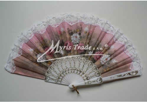 vějíř - klasický, bílý