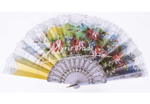 vějíř - klasický, bílý