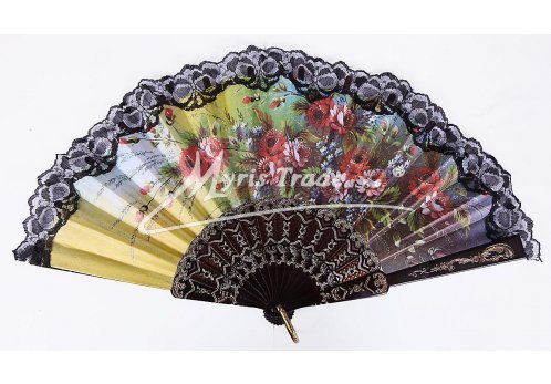 vějíř - klasický, černý