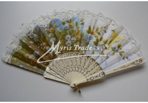 vějíř - klasický, slonová kost