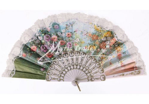 vějíř - klasický, bílý