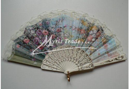 vějíř - klasický, slonová kost