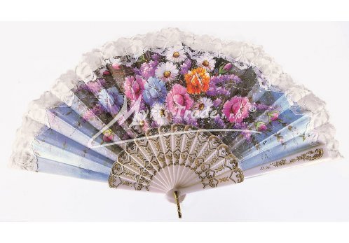 vějíř - klasický, bílý