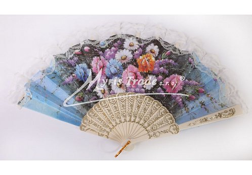 vějíř - klasický, slonová kost