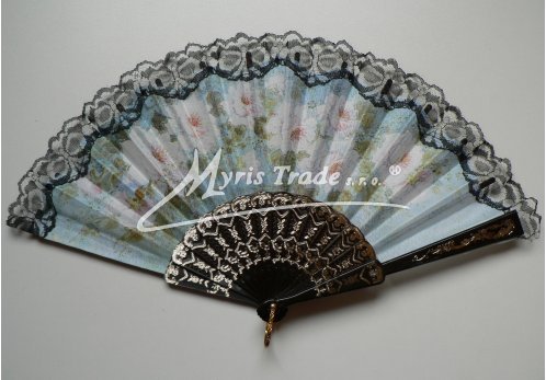 vějíř - klasický, černý