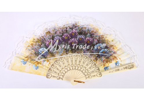 vějíř - klasický, slonová kost