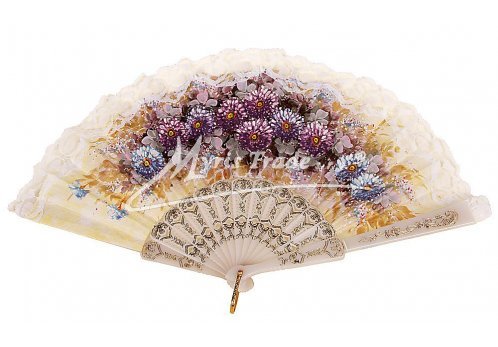 vějíř - klasický, bílý