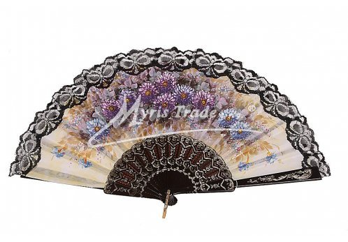 vějíř - klasický, černý