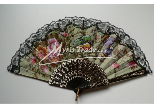 vějíř - klasický, černý