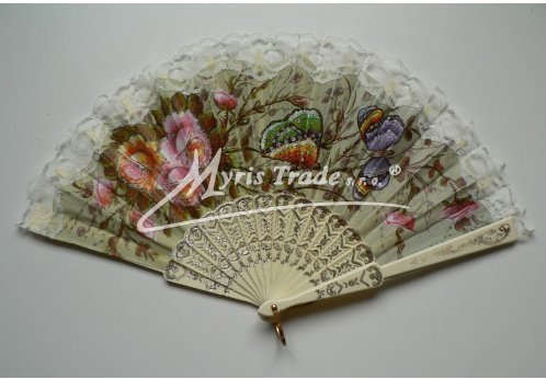 vějíř - klasický, slonová kost