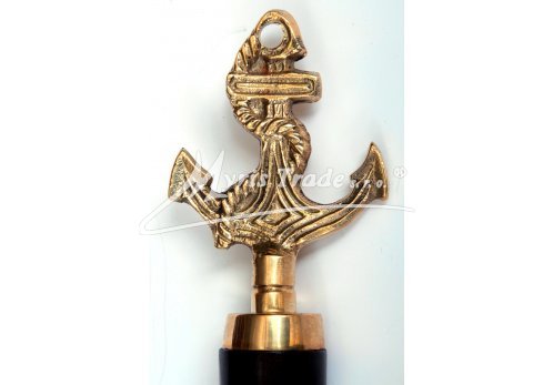 dřevěná a mozasná lžíce na boty - kotva - 51 cm