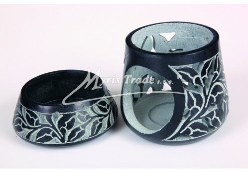 černá klasická aromalampa - 12 cm