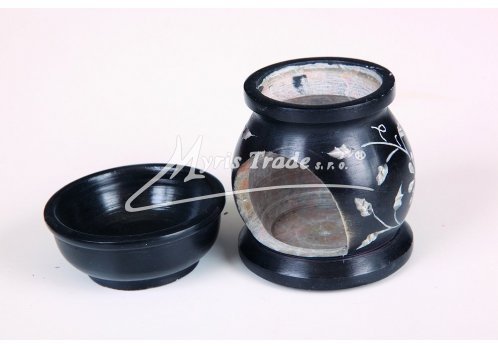 mini aromalampa - černá 8,50 cm