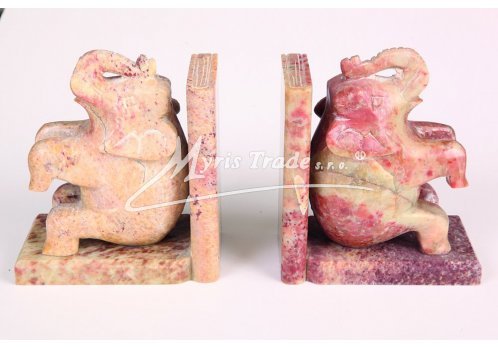 zarážka na knihy - slon sedící