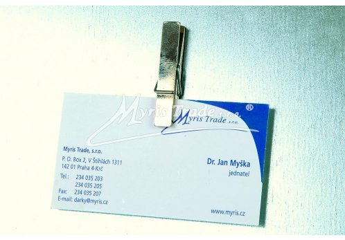 kovový tvarovaný magnet - kolíček na prádlo