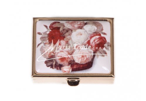 klasický obdélník s květinami 63 - kytice růží