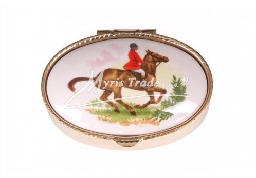 klasická 40 oválná lékovka - dostihy a hon