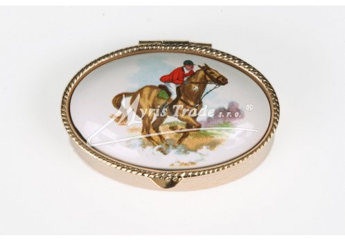 klasická 40 oválná lékovka - dostihy a hon