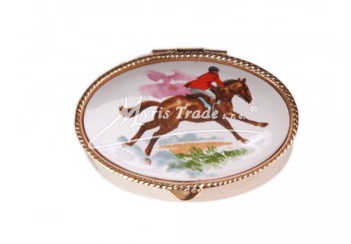 klasická 40 oválná lékovka - dostihy a hon