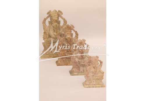 BUDDHA z bílého mramoru - 11,5 cm